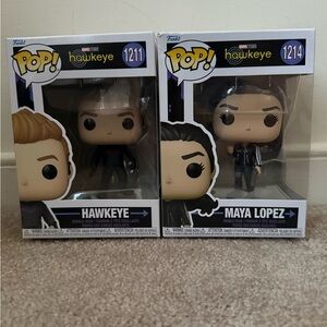 Funko Pop! Marvel Hawkeye and Maya Lopez Figures